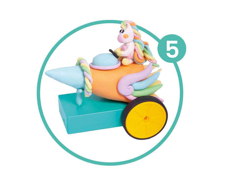 Set creativo per modellare JOVI Tech Crazy Cars Fantasia 14 pz