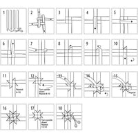 Set per la creazione di stelle 3D di carta — immagine 3