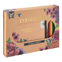 Set da colorare a tema floreale