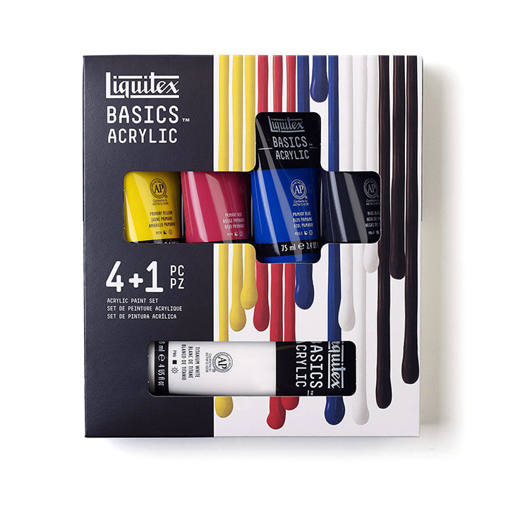 Set dei colori acrilici Liquitex Basics - 4x75 ml + 1x118ml