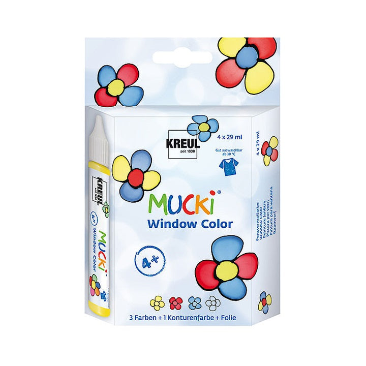 Set dei colori per vetro MUCKI 4 x 29 ml
