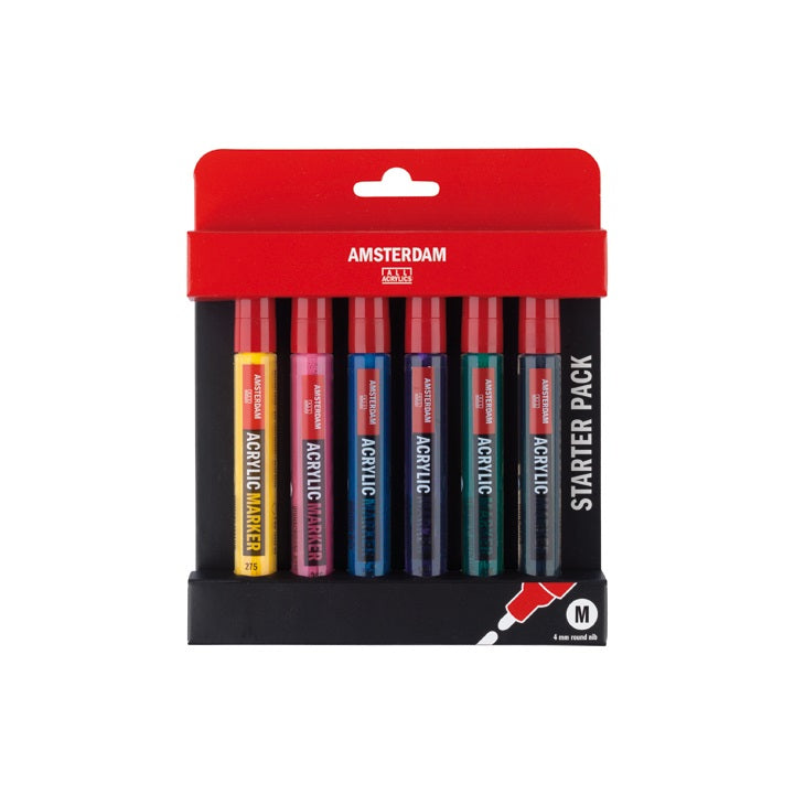 Set dei pennarelli acrilici AMSTERDAM BASIC SET - 6x4mm