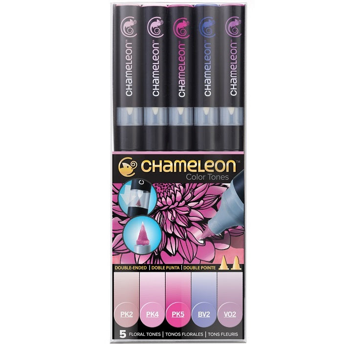 Set dei pennarelli Chameleon 5 pezzi - Floral Tones