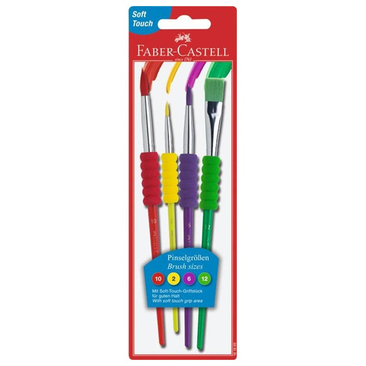 Set dei pennelli Faber-Castell Soft - 4 pezzi