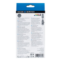 Set di 12 matite acquerellabili Daler Rowney con pennello ad acqua