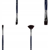 Set di 4 pennelli Phoenix in nylon marrone 6614S2
