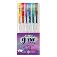Set di 6 penne gel glitterate Colorino