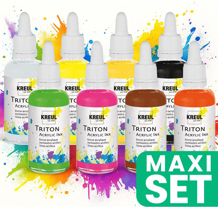 Set di 8 inchiostri acrilici Triton Kreul
