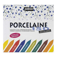 Set di 9 pennarelli per porcellana porcelaine 150 - fine