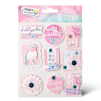 Set di adesivi 3D – Pink