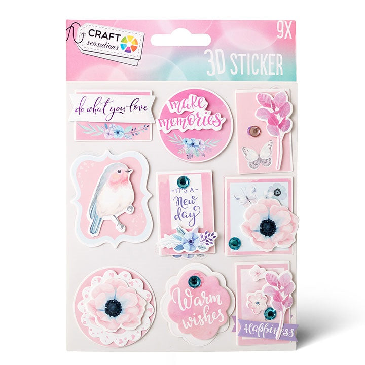 Set di adesivi 3D – Pink