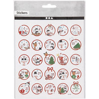 Set di adesivi natalizi 25 pz