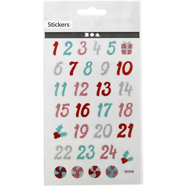 Set di adesivi natalizi 31 pz — immagine 1