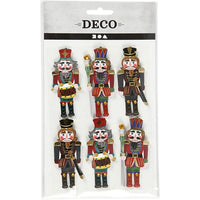 Set di adesivi natalizi 3D 6 pz