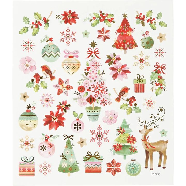 Set di adesivi natalizi 43 pz — immagine 2