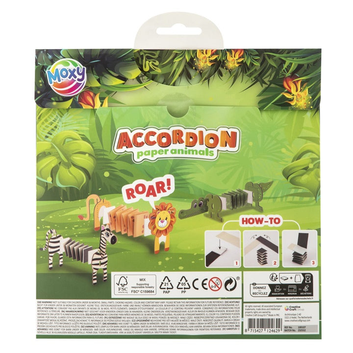 Set di animali safari di carta fai da te