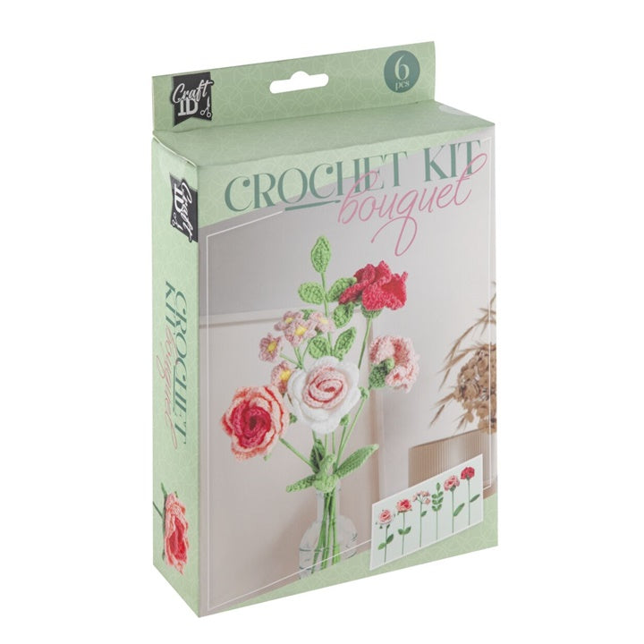 Set di bouquet all'uncinetto