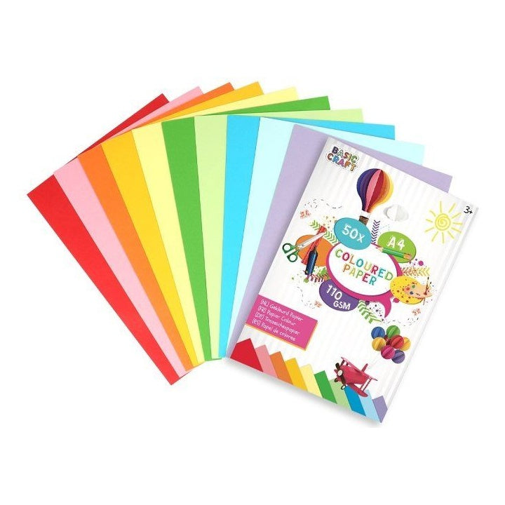 Set di carta colorata 50 pezzi | selezionare la dimensione