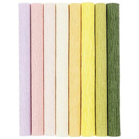 Set di carta crespa | Vari colori - pastello