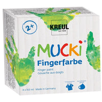 Set di colori a dita lucidi MUCKI - KREUL - set 4 x 150 ml