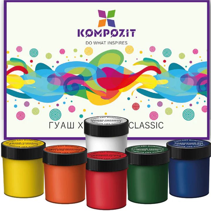 Set di colori a guazzo classici di Kompozit