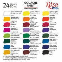 Set colori a guazzo ROSA STUDIO, selezione di colori vivaci