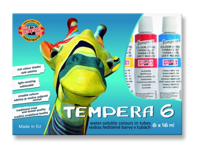 Set di colori a tempera 6x16ML