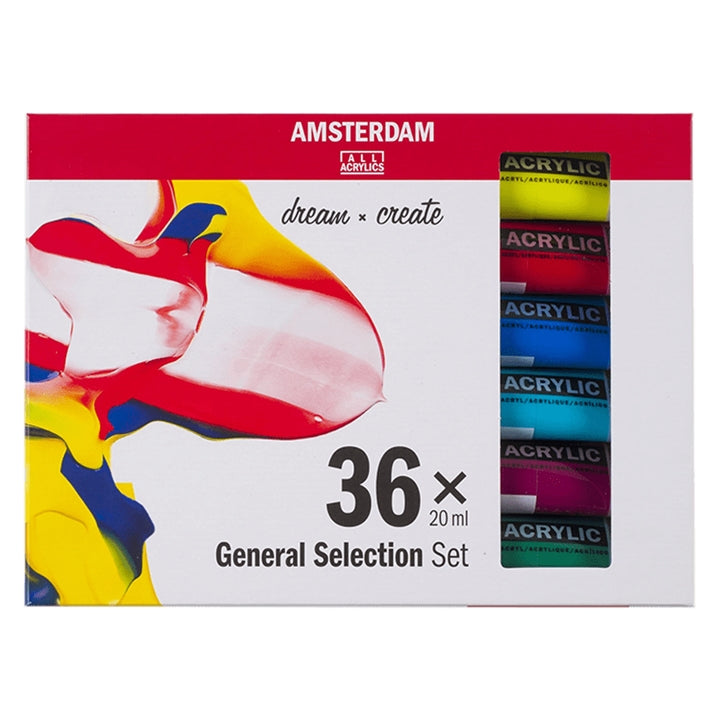 Set di colori acrilici AMSTERDAM dream and create 36 x 20 ml