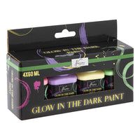 Set di colori acrilici fosforescenti Nassau 4 x 60 ml