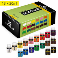 Set di colori acrilici Kompozit STANDART 18 x 20 ml
