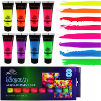 Set di colori acrilici neon Phoenix 8 x 21 ml