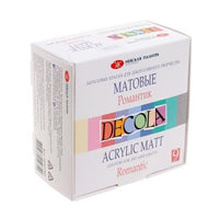 Set di colori acrilici opachi Decola 9x20 ml – Romantic