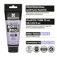 Set di colori acrilici pastello compositi ACRYL PRO