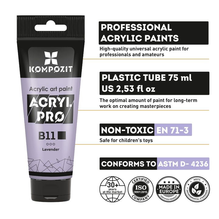 Set di colori acrilici pastello compositi ACRYL PRO