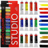 Set di colori acrilici Phoenix, 12–24 x 12 ml