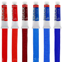 Set di colori acrilici Phoenix Studio 24 x 12 ml con pennelli e tavolozza
