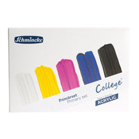 Set di colori acrilici Schmincke College Acrylic – 5 x 75 ml, colori primari