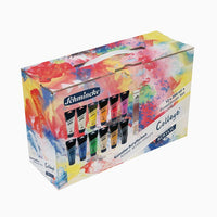 Set di colori acrilici Schmincke College con pennelli da Vinci