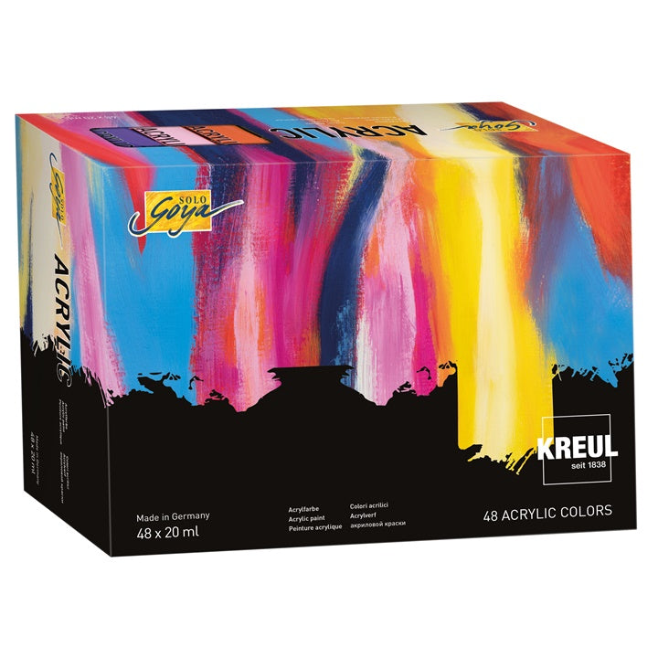 Set di colori acrilici Solo Goya KREUL 48 x 20 ml