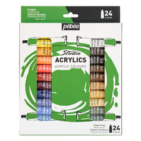 Set di colori acrilici Studio Pebeo 24 x 12 ml