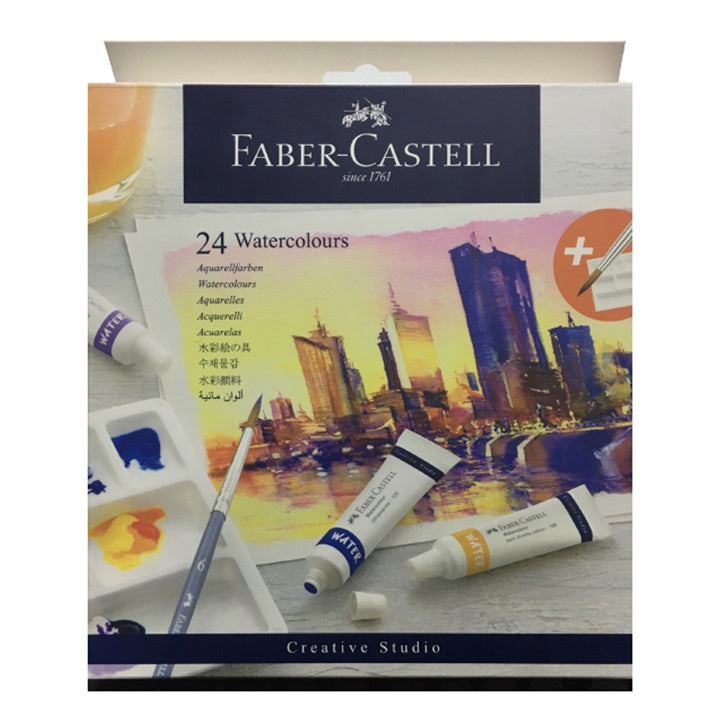 Set di colori ad acquerello in un tubo con una tavolozza | scegli un set