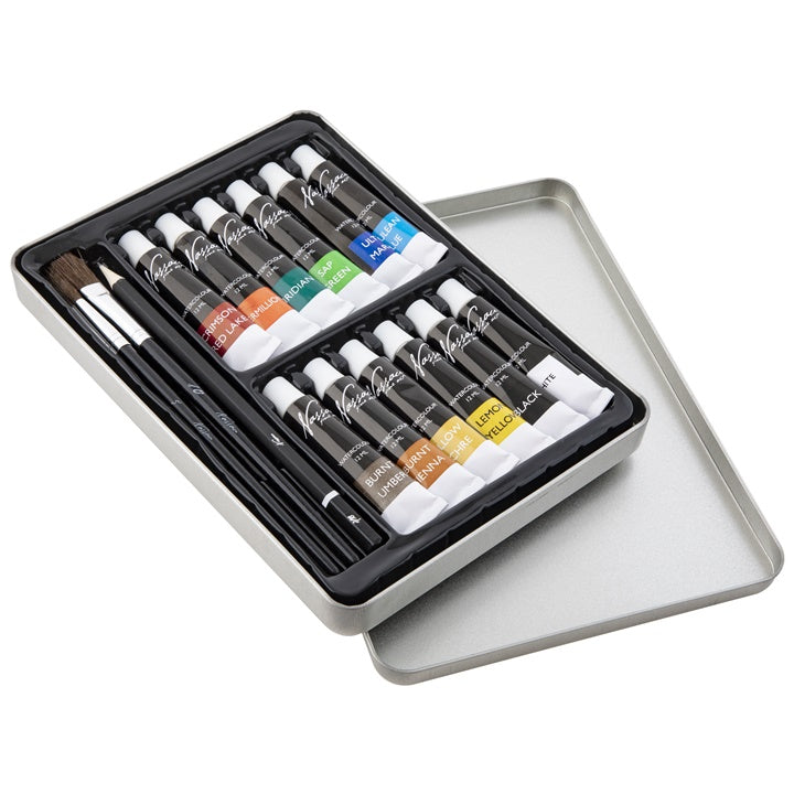 Set di colori ad acquerello Nassau Fine Art – 16 pezzi
