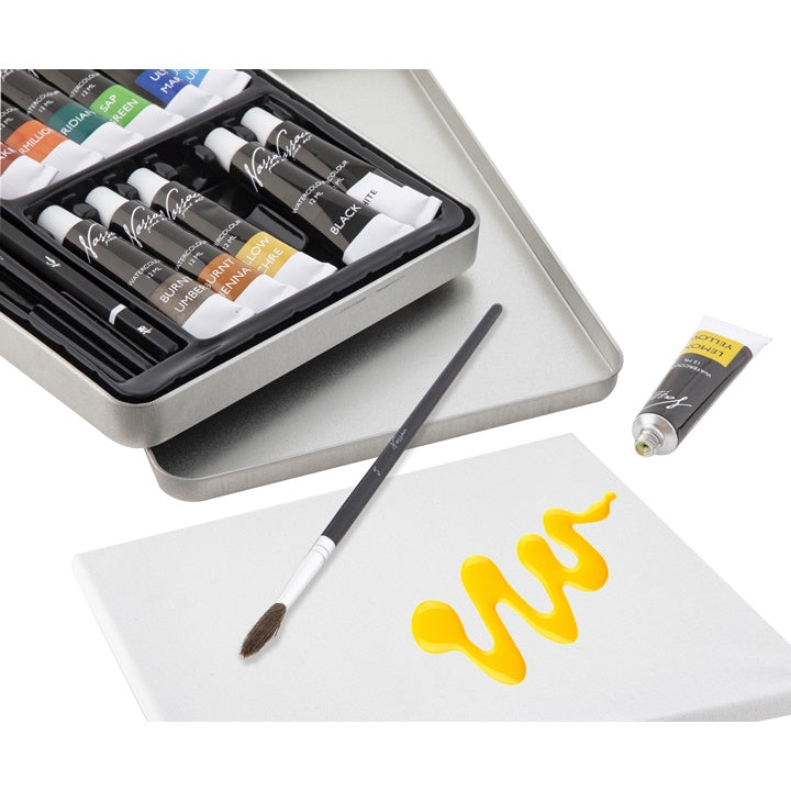 Set di colori ad acquerello Nassau Fine Art – 16 pezzi