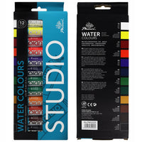Set di colori ad acquerello Phoenix, 12–24 x 12 ml