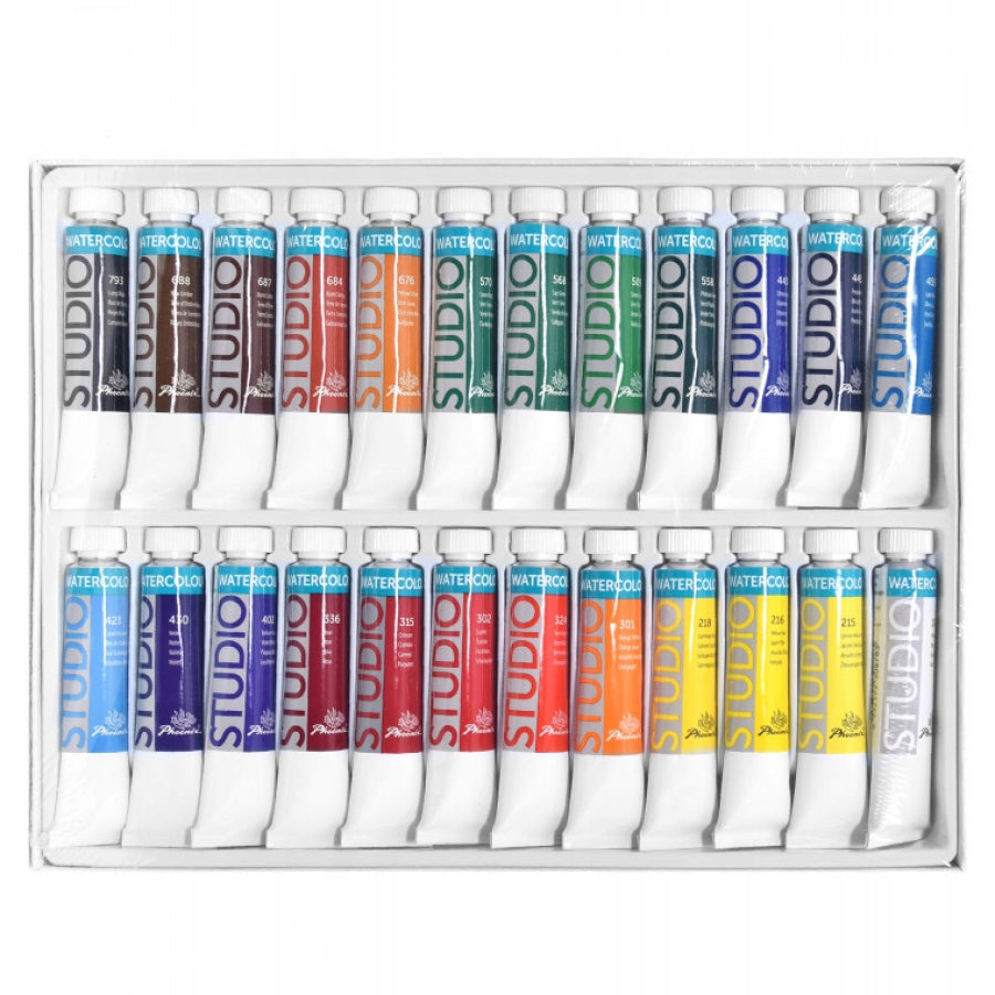 Set di colori ad acquerello Phoenix, 12–24 x 12 ml