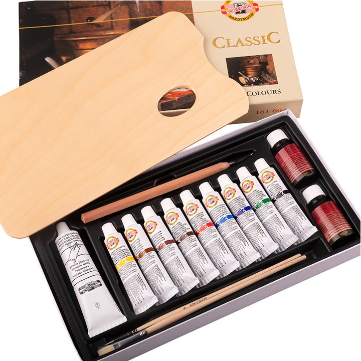 Set di colori ad olio classici