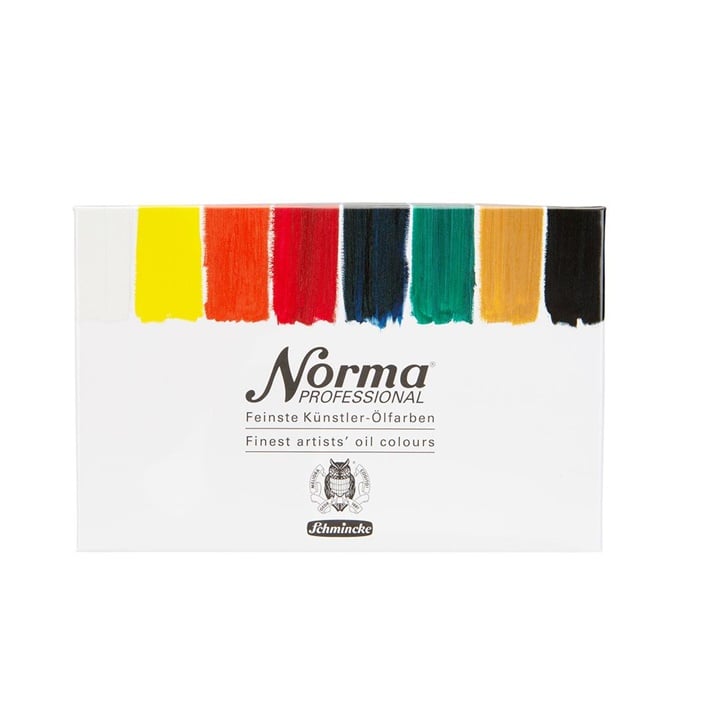 Set di colori ad olio professionali in tubetto Schmincke Norma Professional 8 x 20 ml
