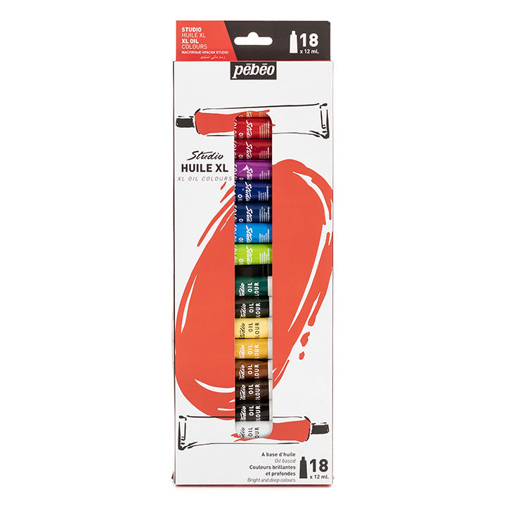 Set di colori ad olio Studio Huile XL Pebeo 18 x 12 ml