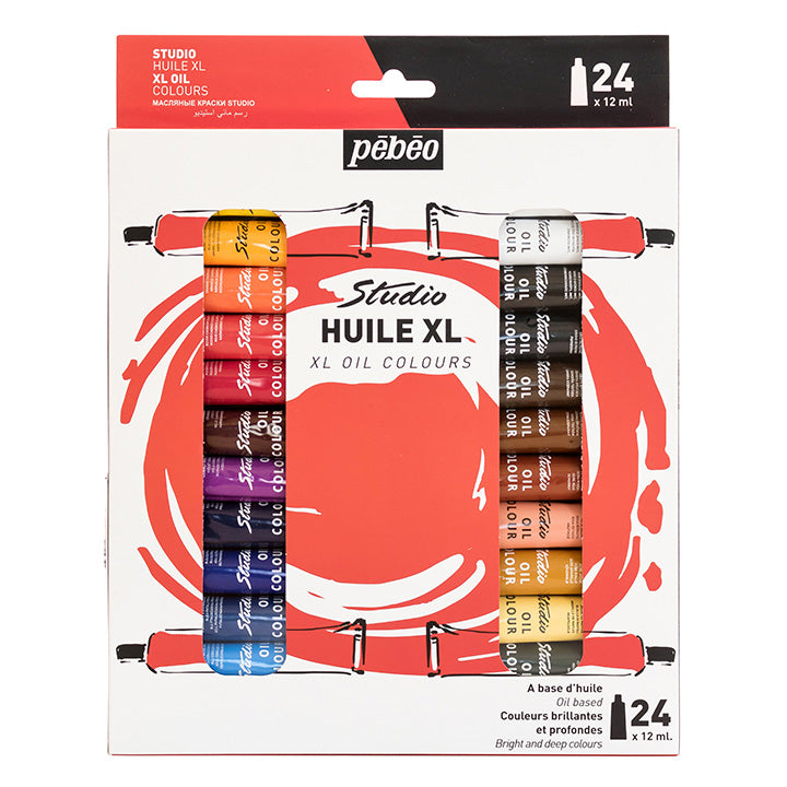 Set di colori ad olio Studio Huile XL Pebeo 24 x 12 ml