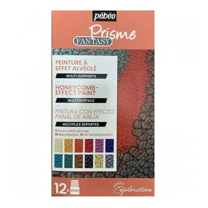 Set di colori con effetto Prisme Fantasy Pebeo 12 x 20 ml